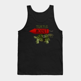 Turtle Rocket Books logo Tank Top